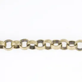 6mm Antique Brass Rolo Chain