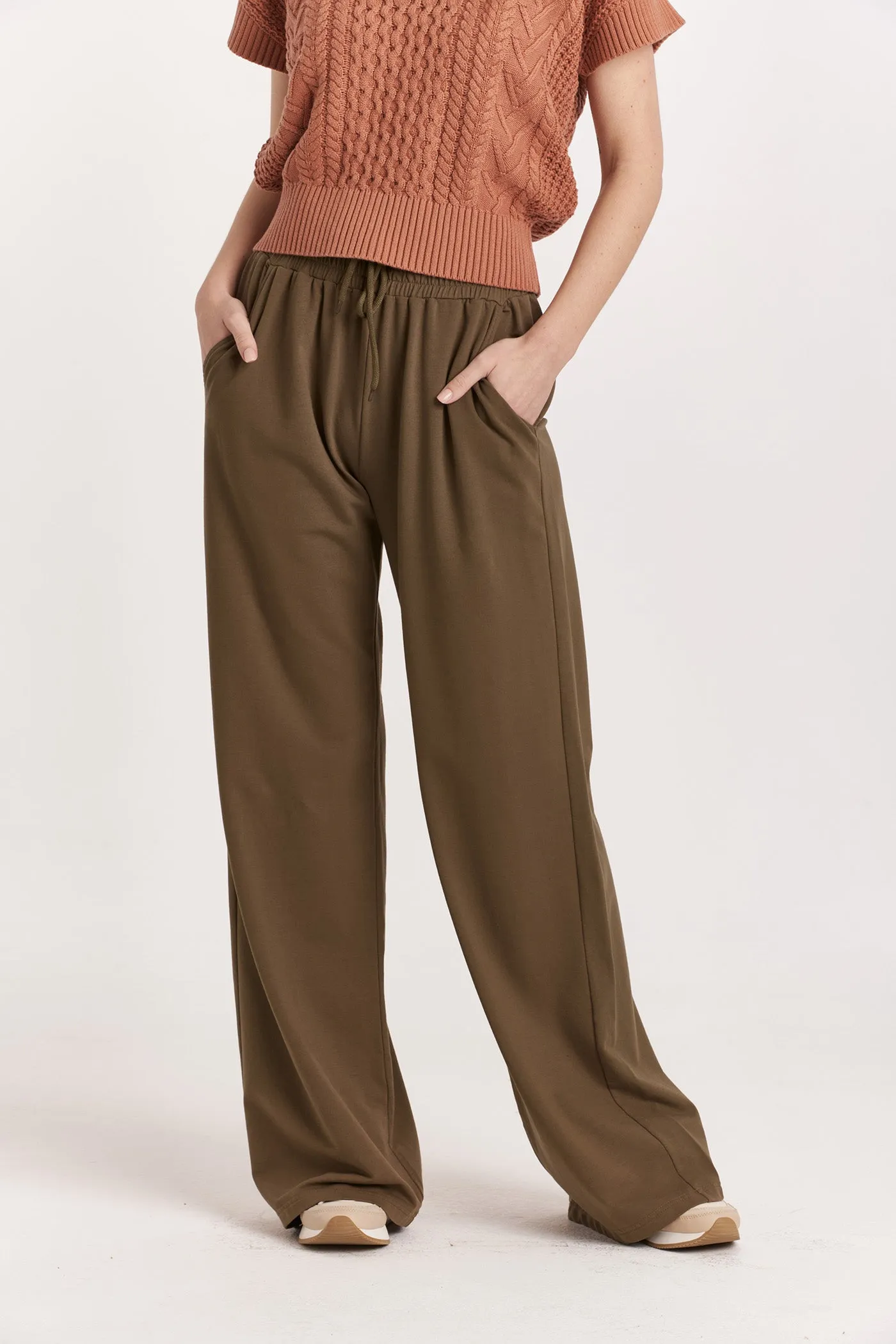 Another Love Quincy Wide Leg Pants- Vineyard