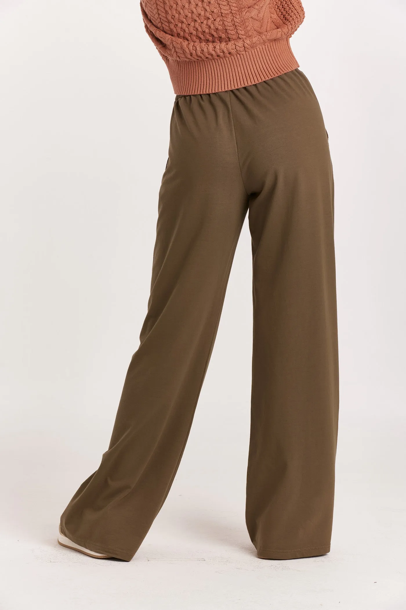 Another Love Quincy Wide Leg Pants- Vineyard