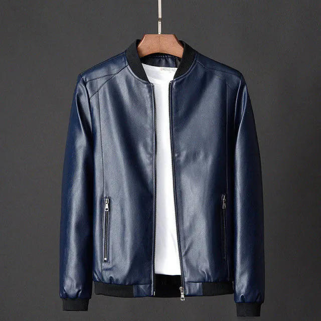 Antonios Leather Baseball Jacket