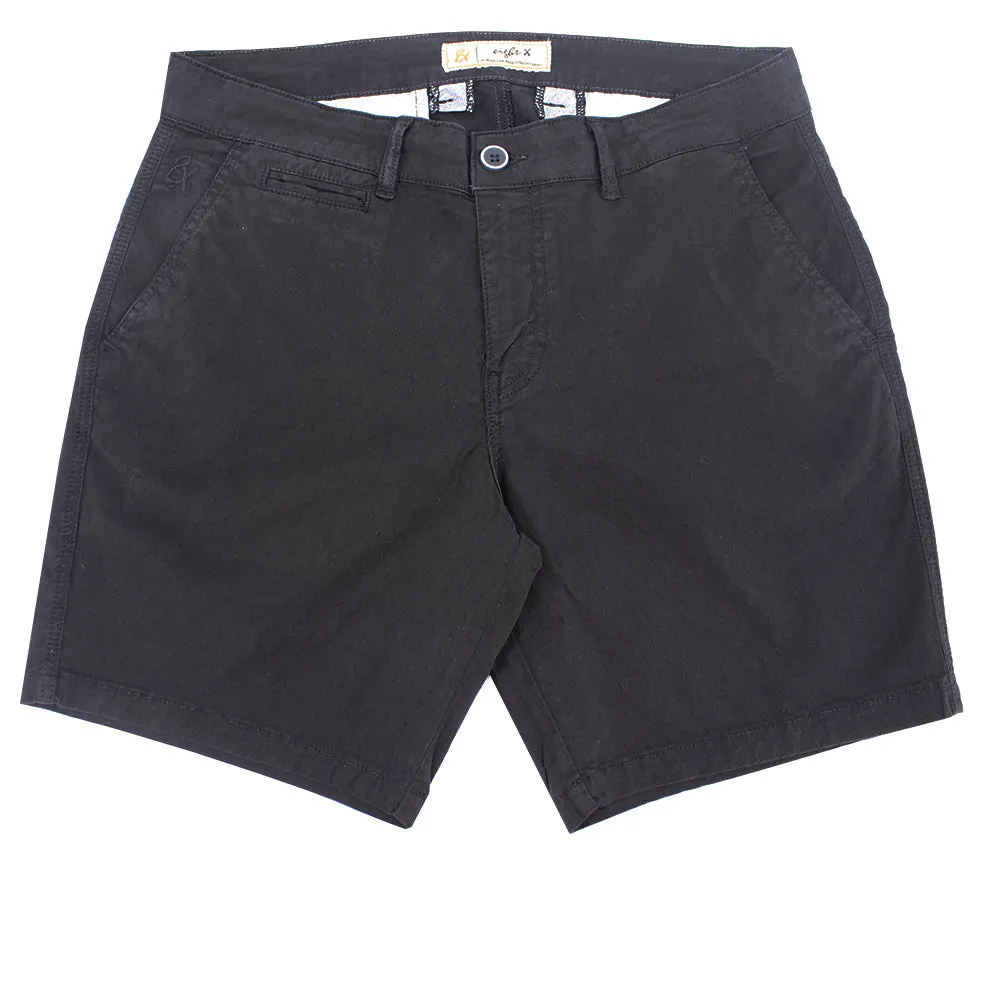 Black Slim Fit Jacquard Shorts