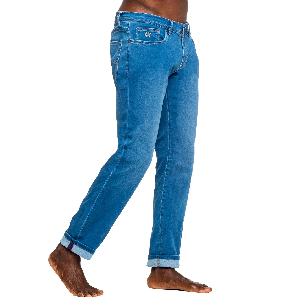 Blue Super Stretch Slim Fit Jeans - 32" Length