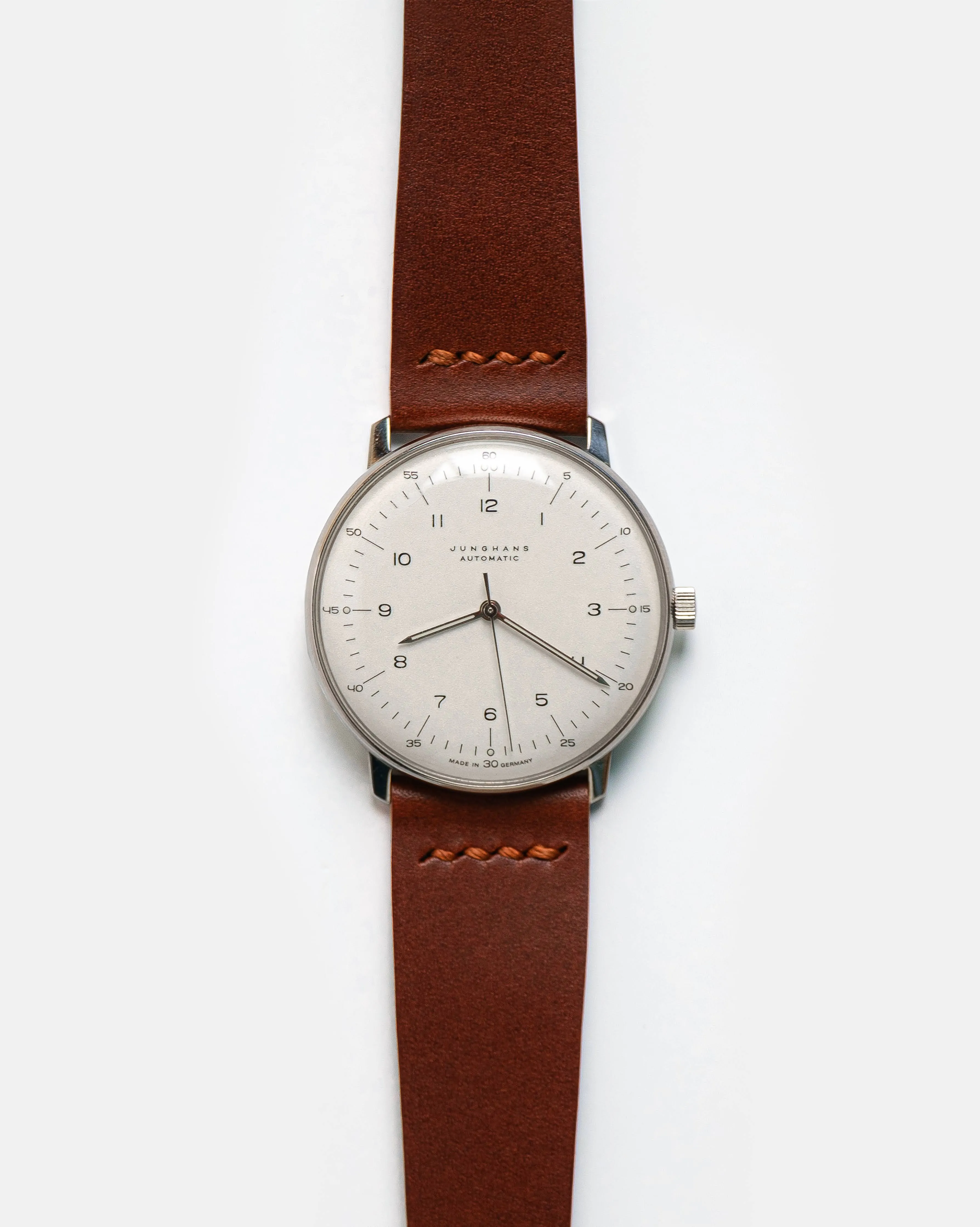 Buttero Brown Straight Stitch Watch Strap