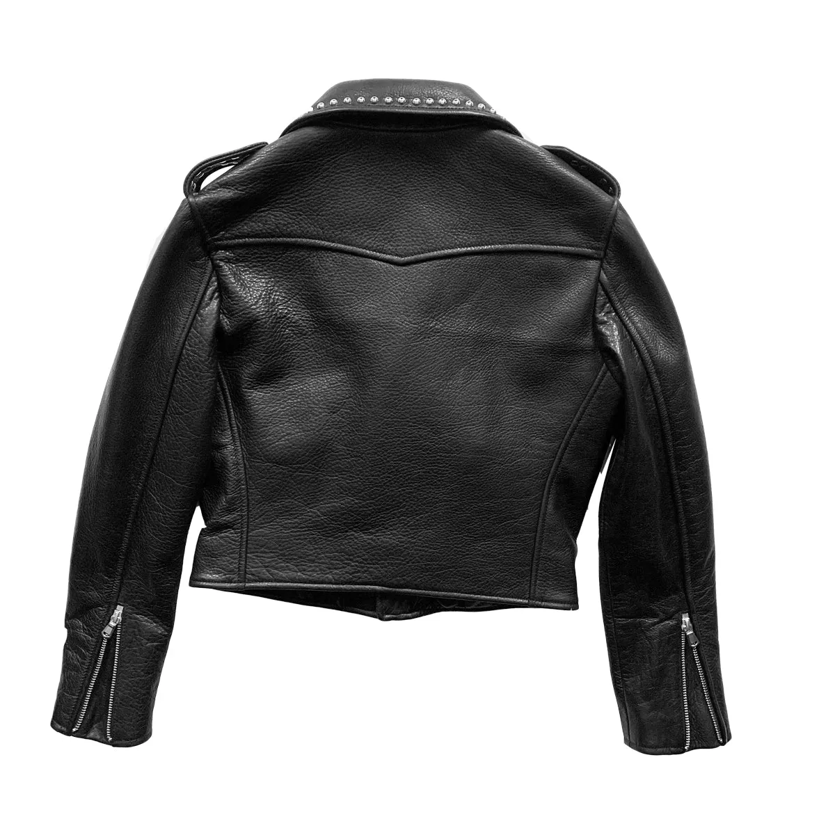 CROPPED STUDDED BOWERY JACKET