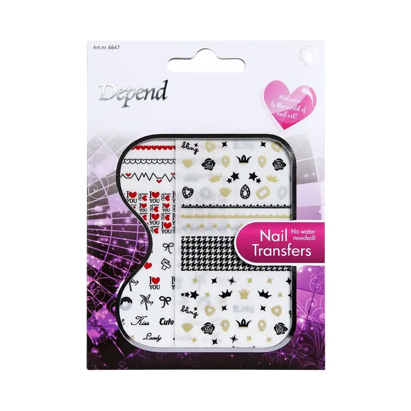 Depend Nail Transfers Nail Stickers 3 GM