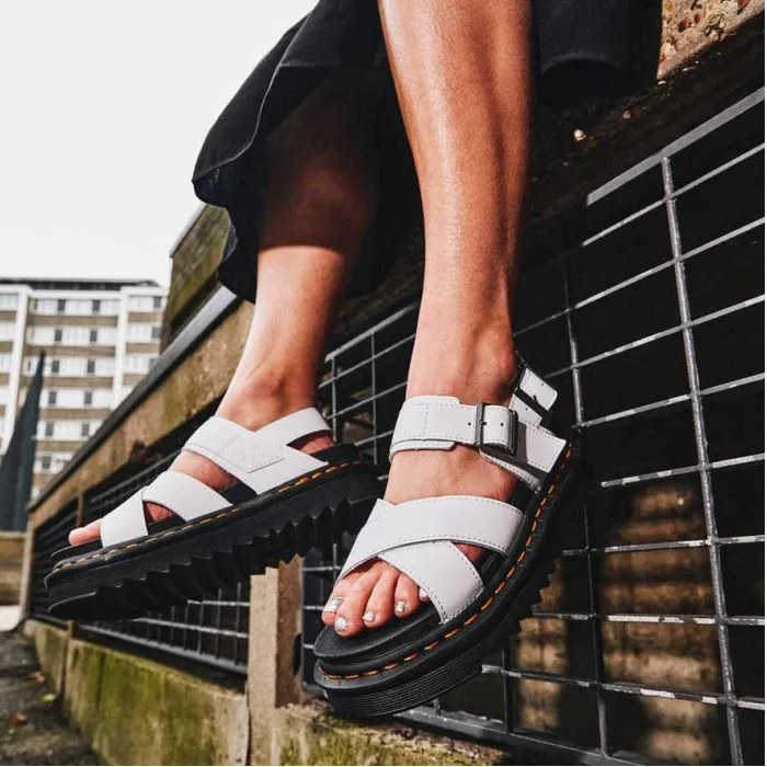 Dr Martens  Voss II Hydro White  Chunky Sandal