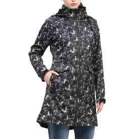 Equine Couture Ladies Linear Horse Rain Full Length Jacket