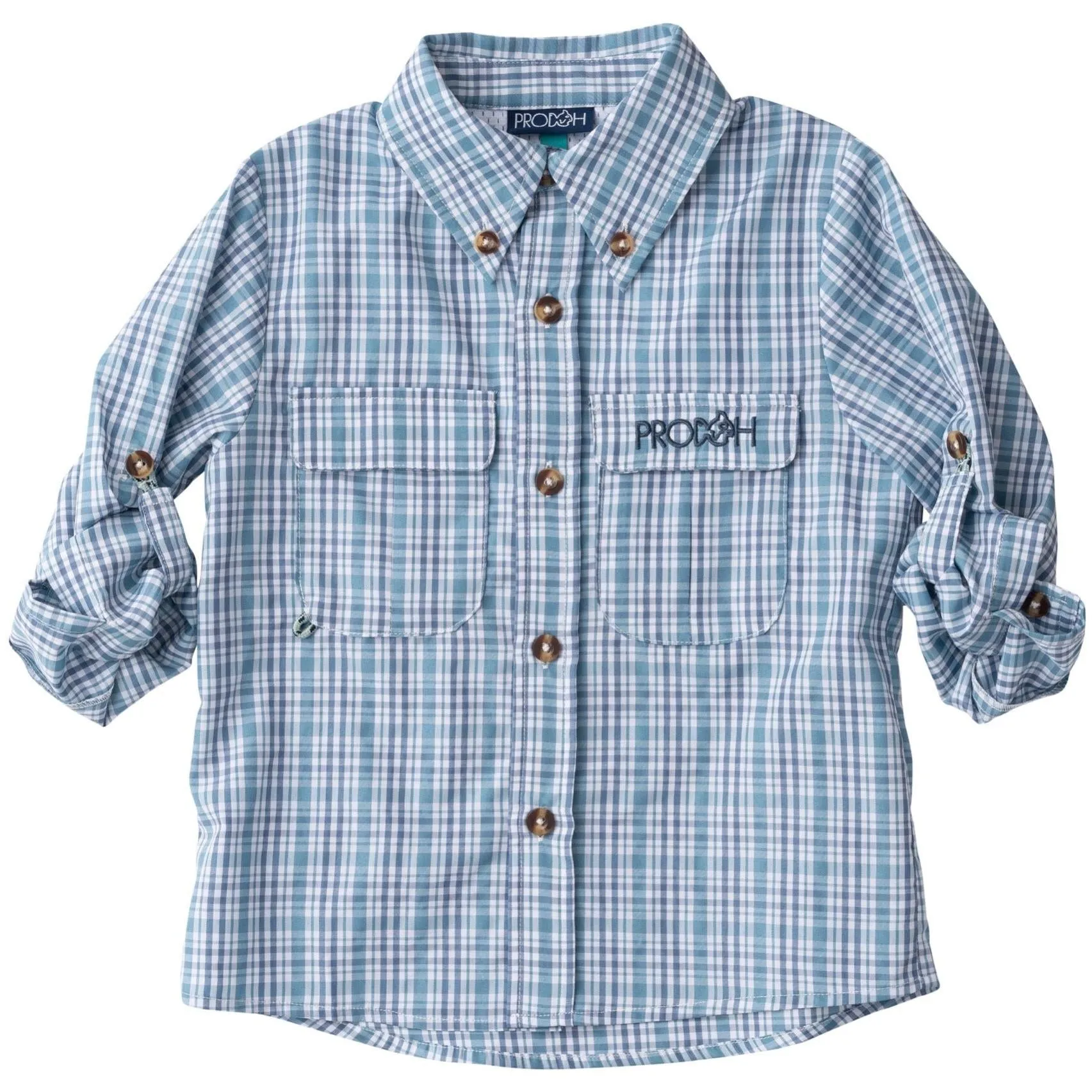 Founders Fishing Shirt- Adriatic Blue Plaid