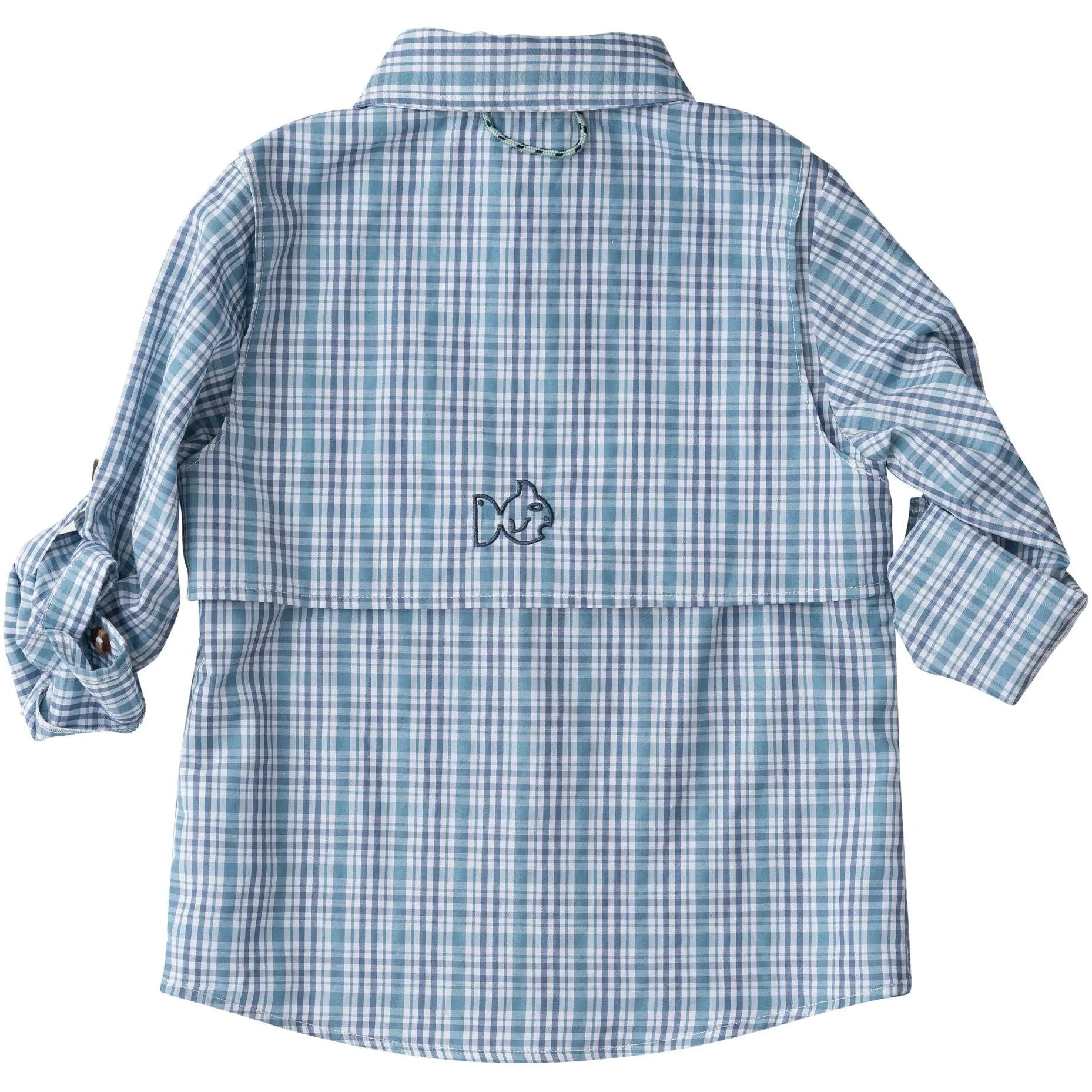 Founders Fishing Shirt- Adriatic Blue Plaid