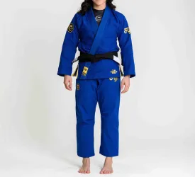 Fuji Sports Womens Flow-Tech BJJ Gi Blue/Gold