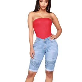 High Stretch Skinny Shorts Jeans