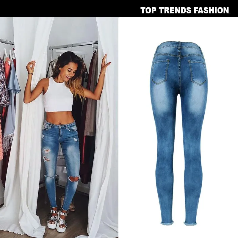 High Waist Slim Stretch Denim jeans