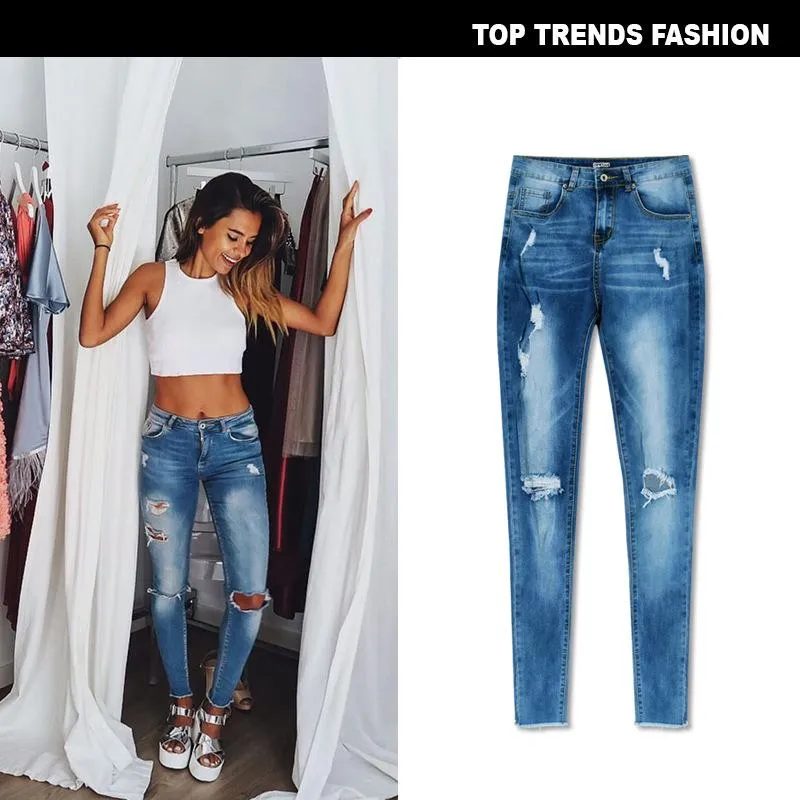 High Waist Slim Stretch Denim jeans