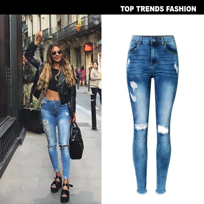 High Waist Slim Stretch Denim jeans