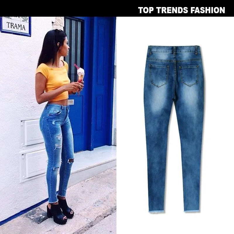 High Waist Slim Stretch Denim jeans