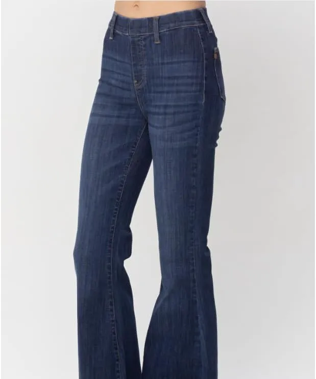 Judy Blue Hi Waist Pull On Flares