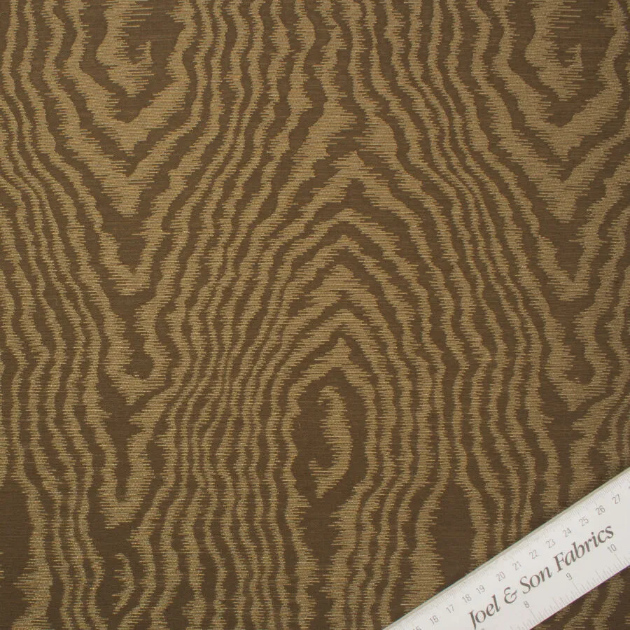 Khaki Metallic Jacquard Cloqué