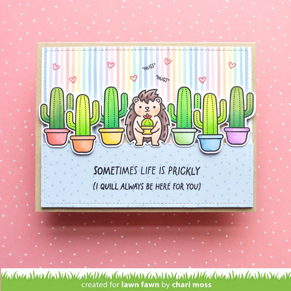 Lawn Fawn-Clear Stamps-Sometimes Life is Prickly