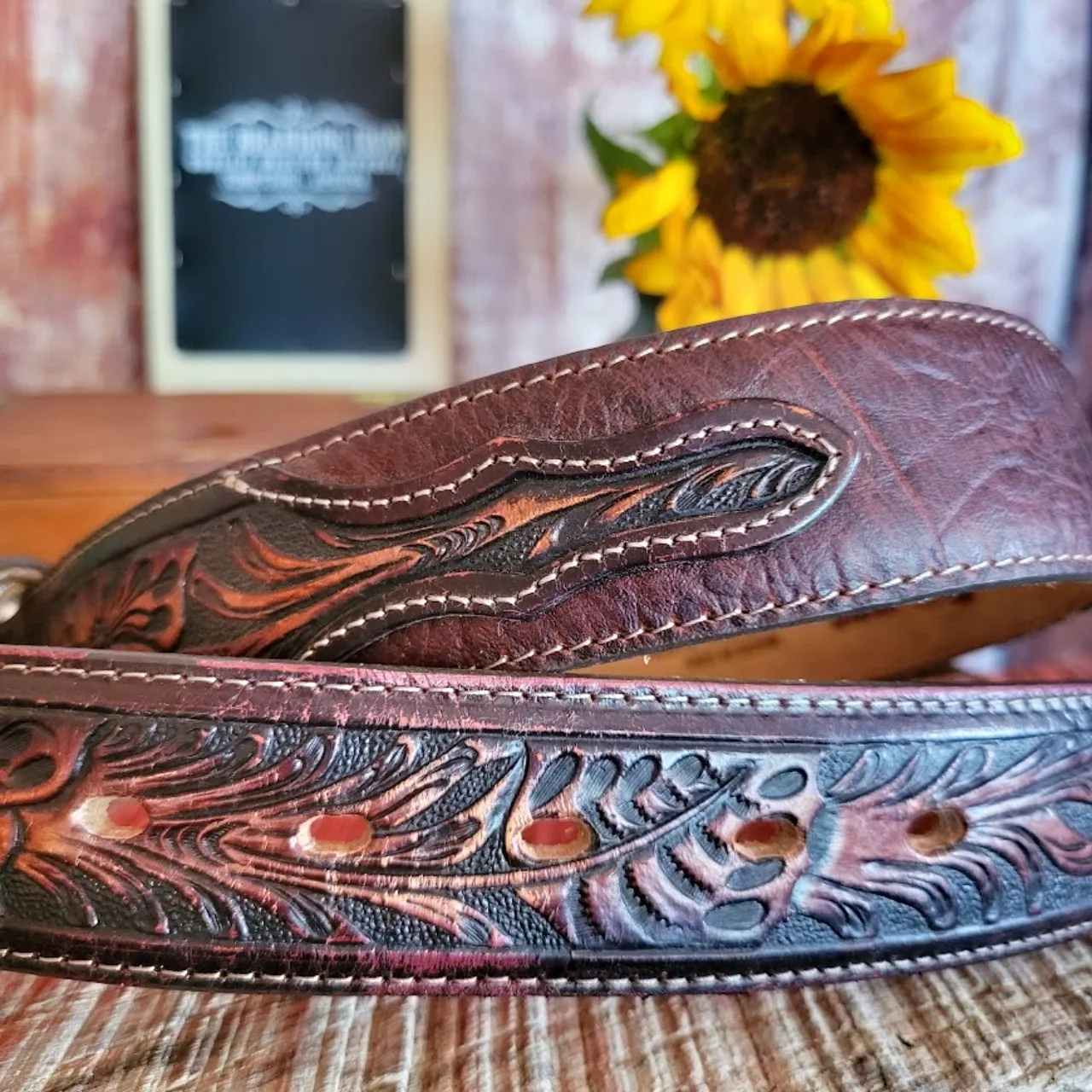 Leather Belt "Montana" by Justin      C13715