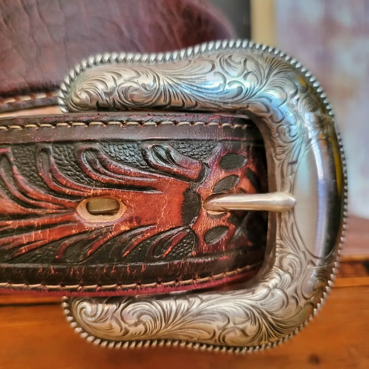 Leather Belt "Montana" by Justin      C13715