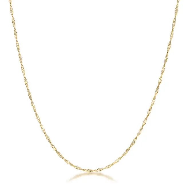 Livina Silver Twist Link Necklace | 16in