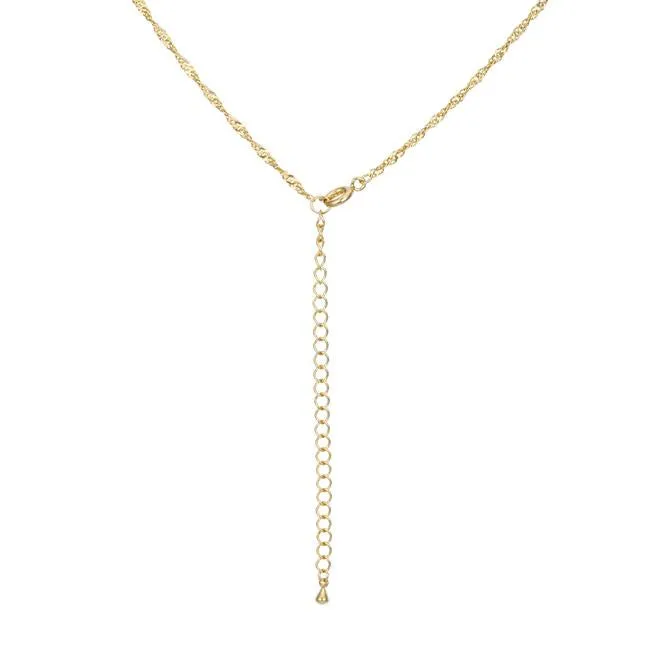 Livina Silver Twist Link Necklace | 16in