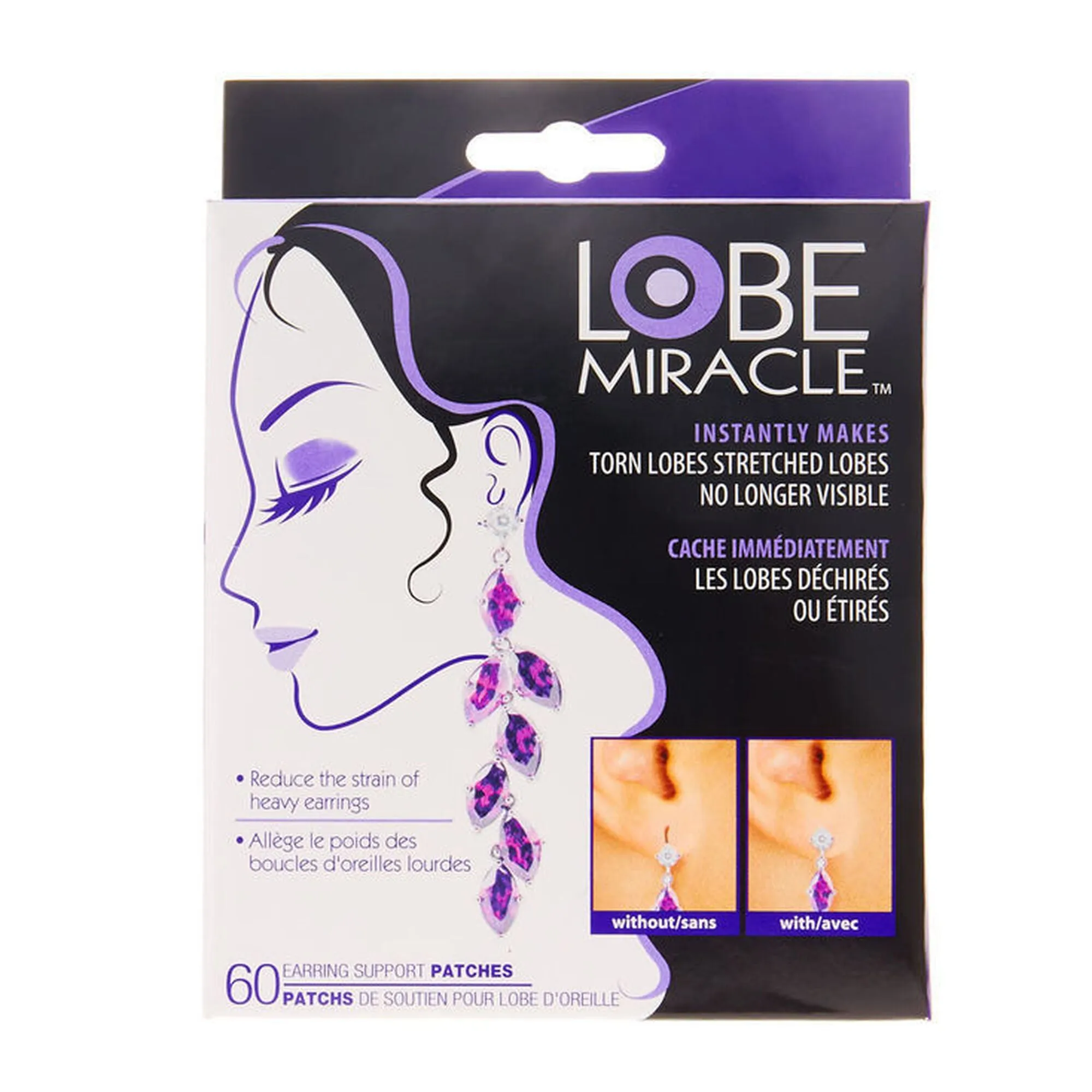 LOBE MIRACLE - Earring Support Patches (60 Patches/Pack)