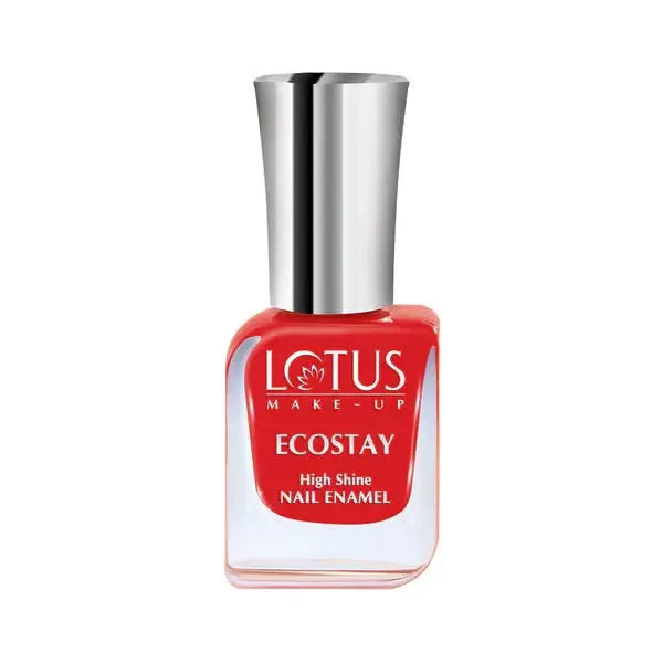 Lotus herbals ecostay nail enamel hot crimson 10ML E5