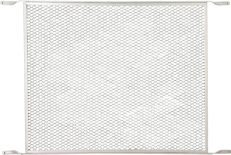 M-D 33340 Door Grill, 20.38 in W, 34-1/4 in H, Aluminum, Mill :EA: QUANTITY: 1