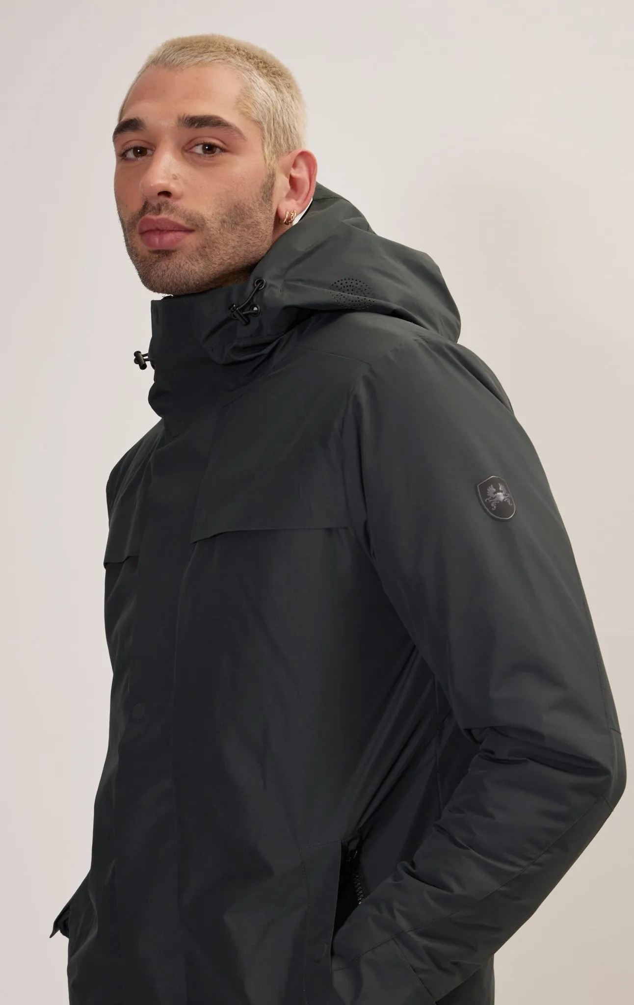 Magneto Waterproof Coat - Dark Green