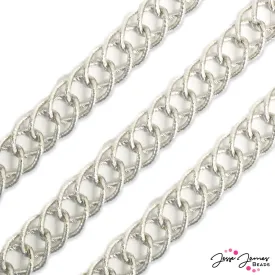 Making Waves Interlocking Loop Chain in Silver