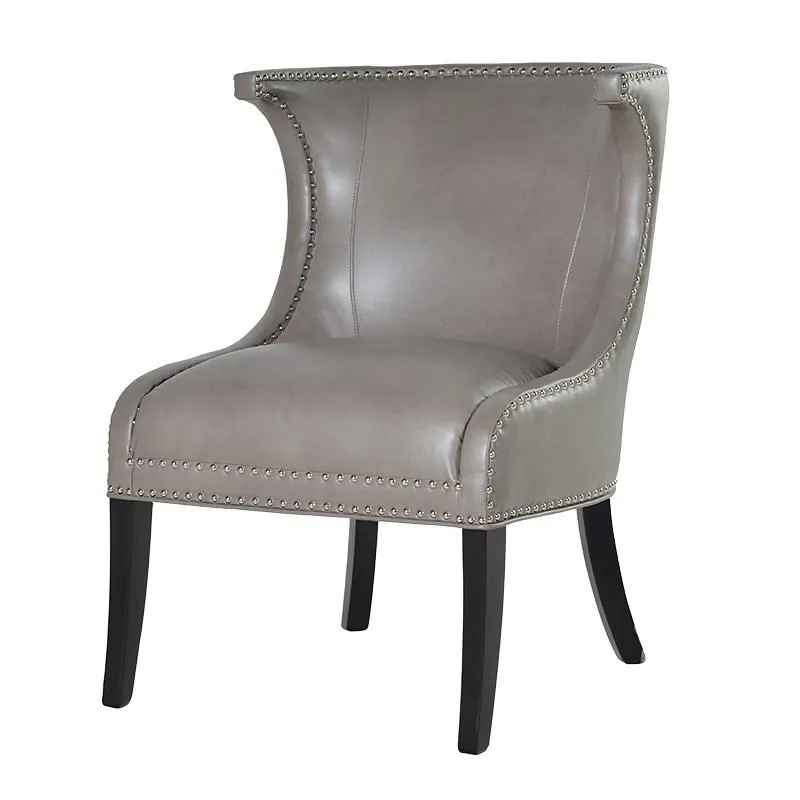 Mayfair Grey Studded Wing Dining Chair - Excess Stock