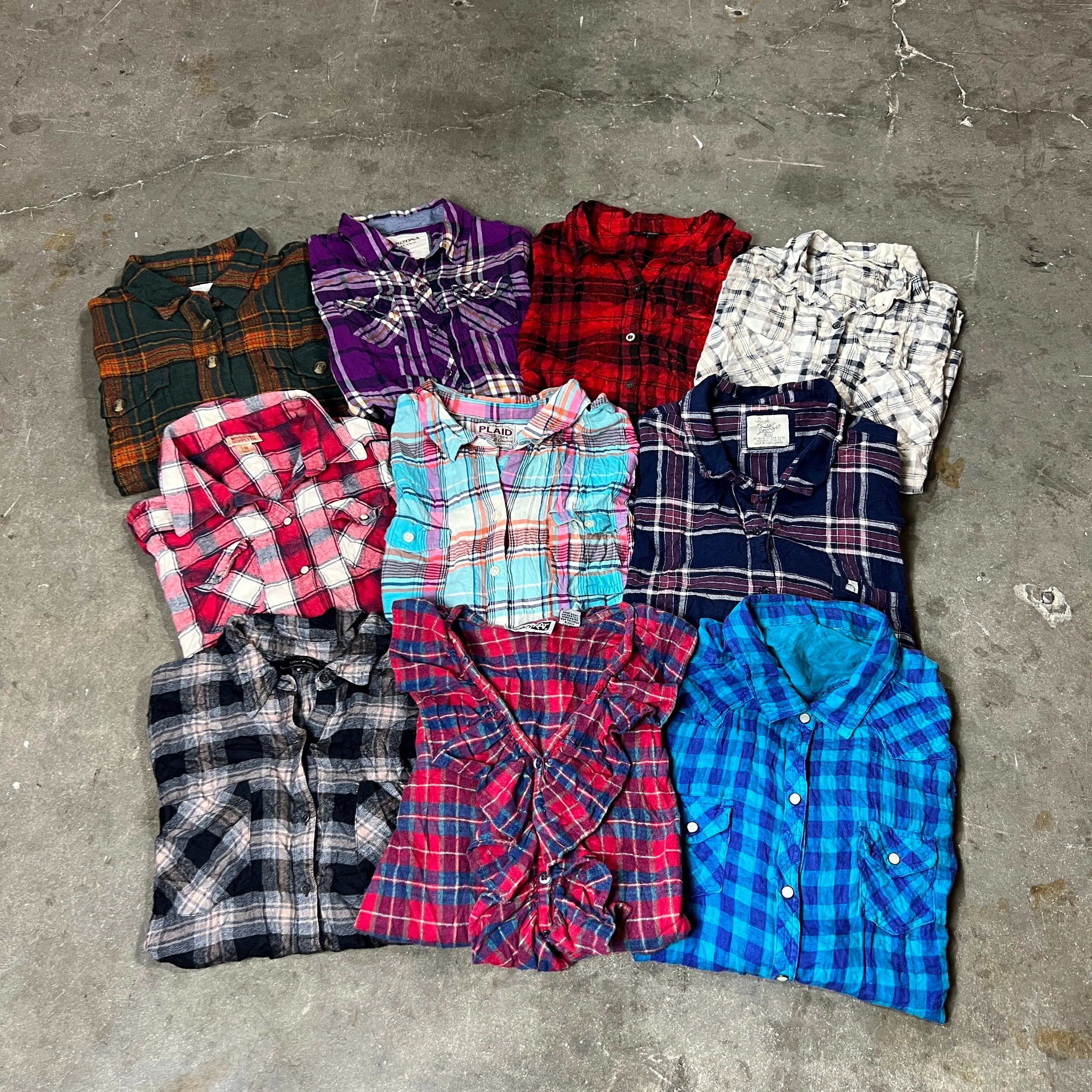 Men's & Women's Flannel Shirts Bale