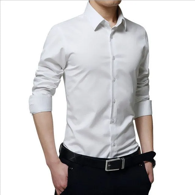 Men's plus size Slim fit shirts