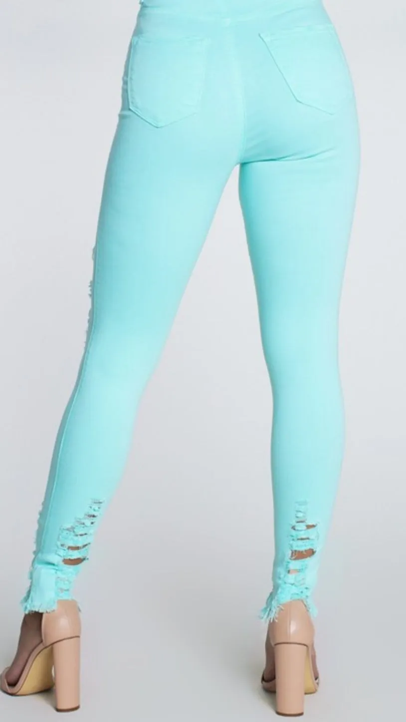 Mint To Be High Waist Jeans