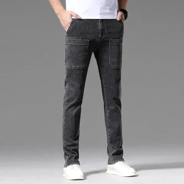 Multi-Pocket Stretch Men's Jeans