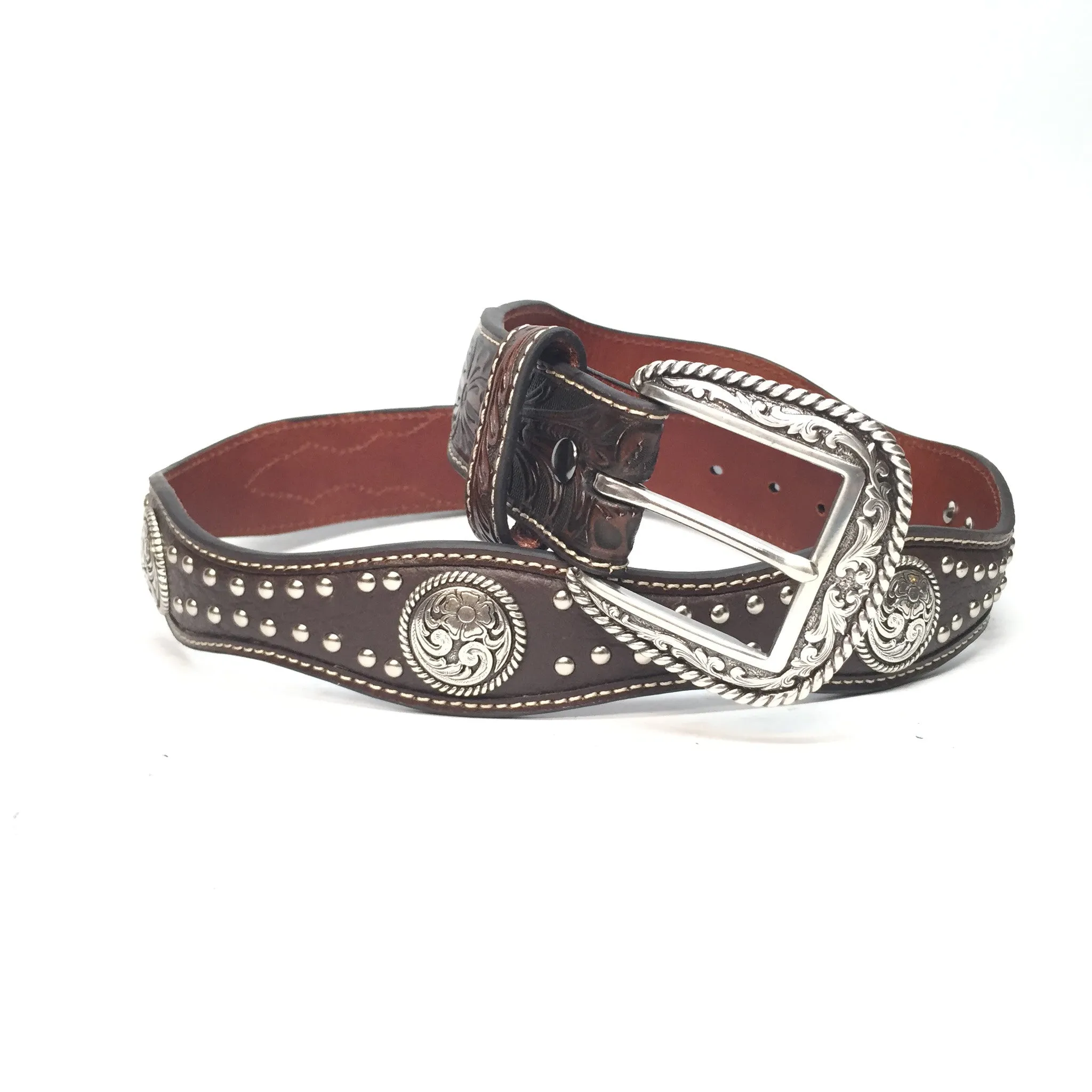 Nocona Studded Western Belt