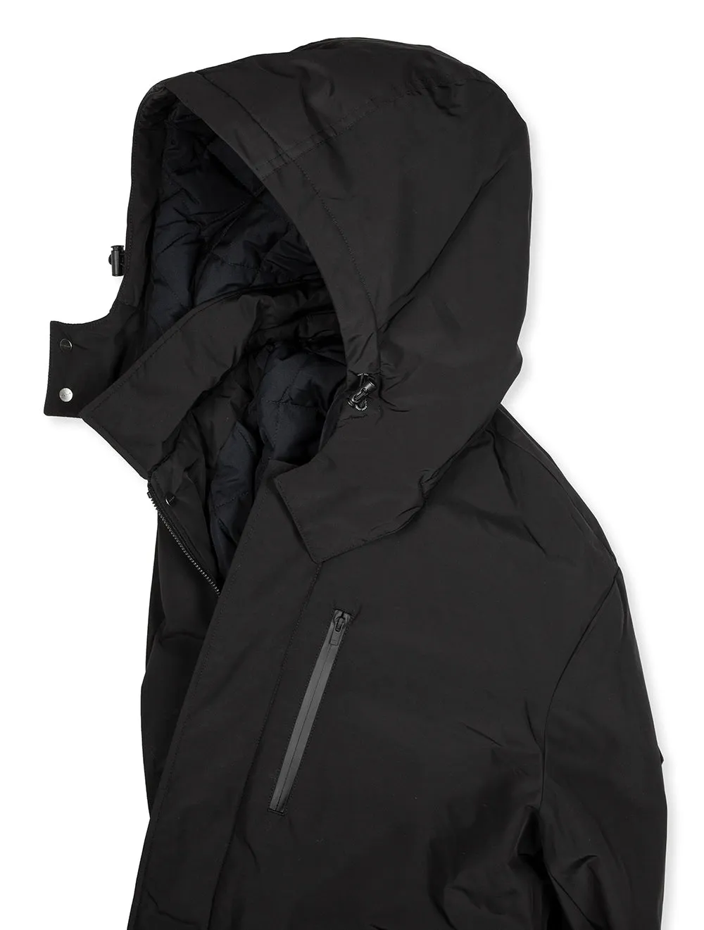 Padded Car Coat Black