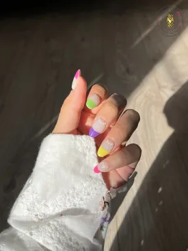 Prismatic French Tips - Nail Wraps (Standard)