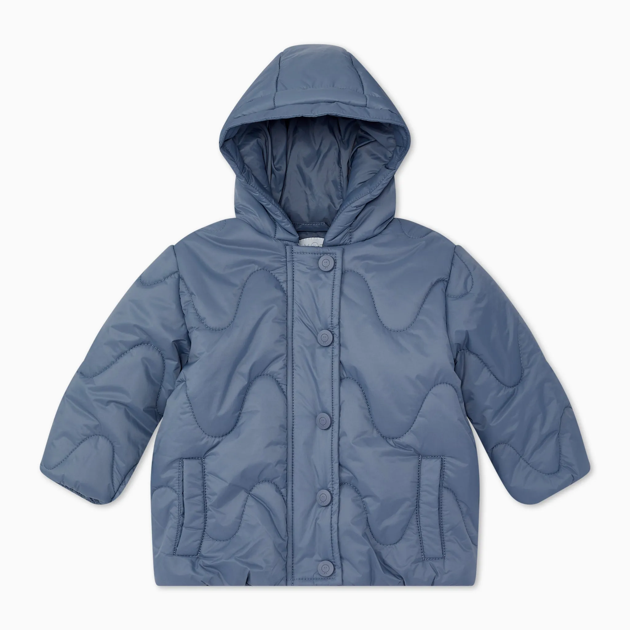 Recycled Waterproof Wavy Padded Coat