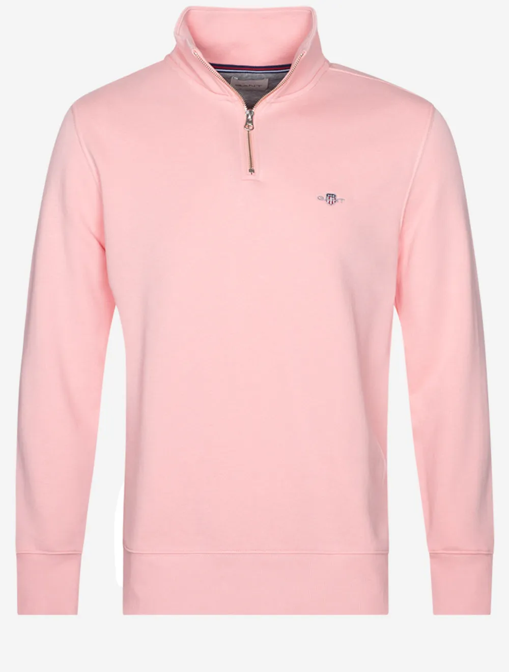 Regular Fit Shield Half Zip Sweat Bubbelgum Pink