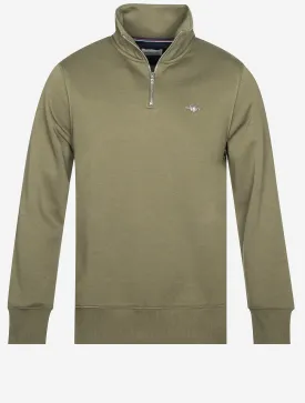 Regular Fit Shield Half Zip Sweat Juniper Green