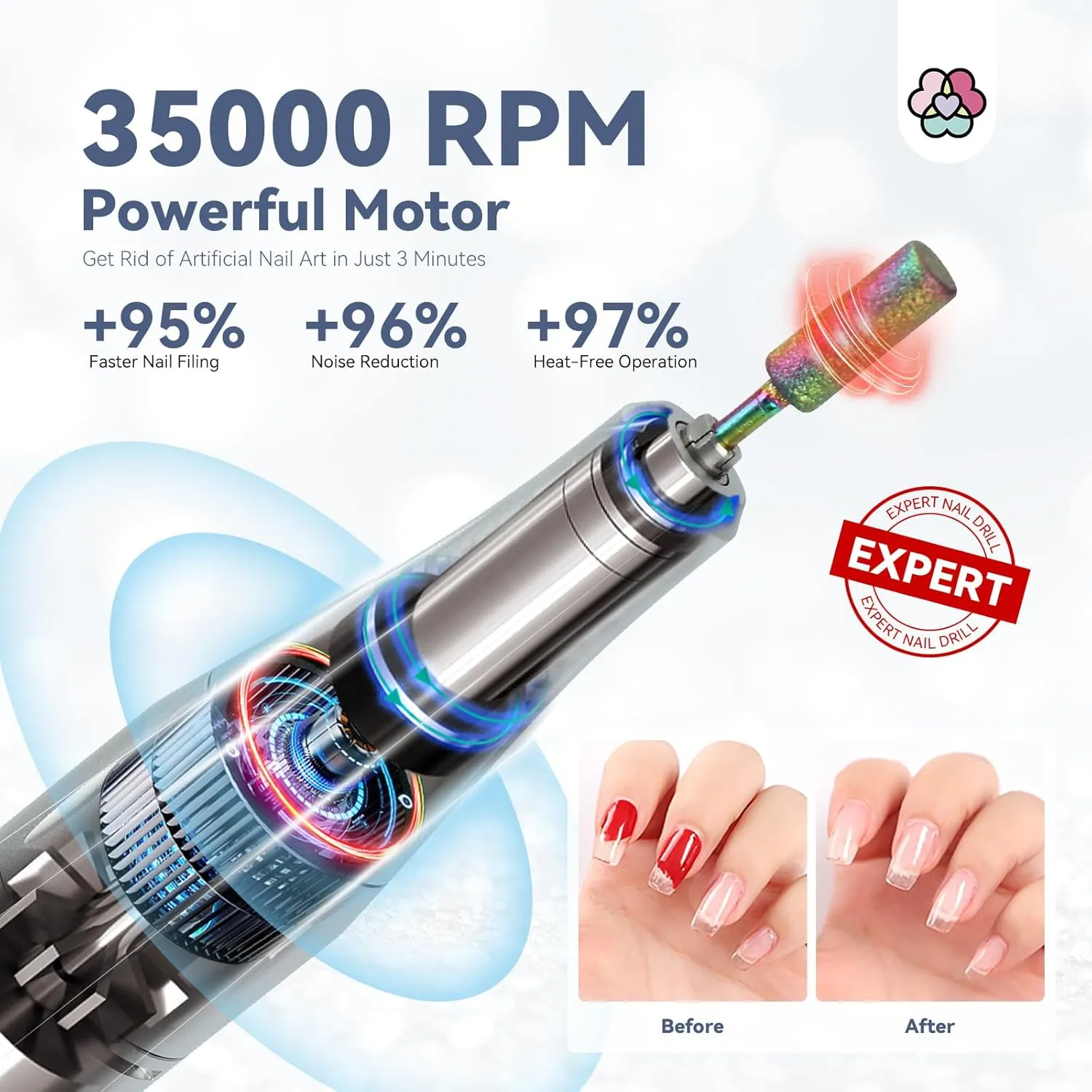 Rhinestone Nail Drill 35000RPM