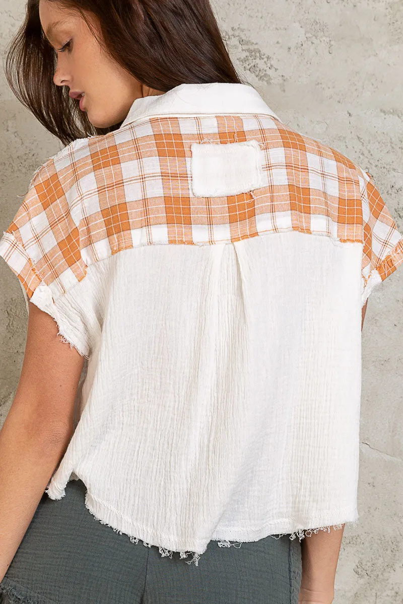 Short Sleeve Cropped Shirt