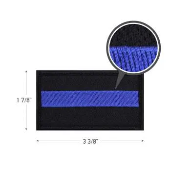 Thin Blue Line Patch - Hook Back