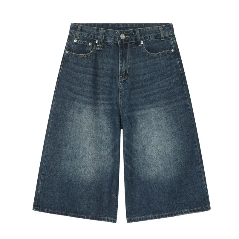 Vintage Loose Men's Summer Denim Shorts