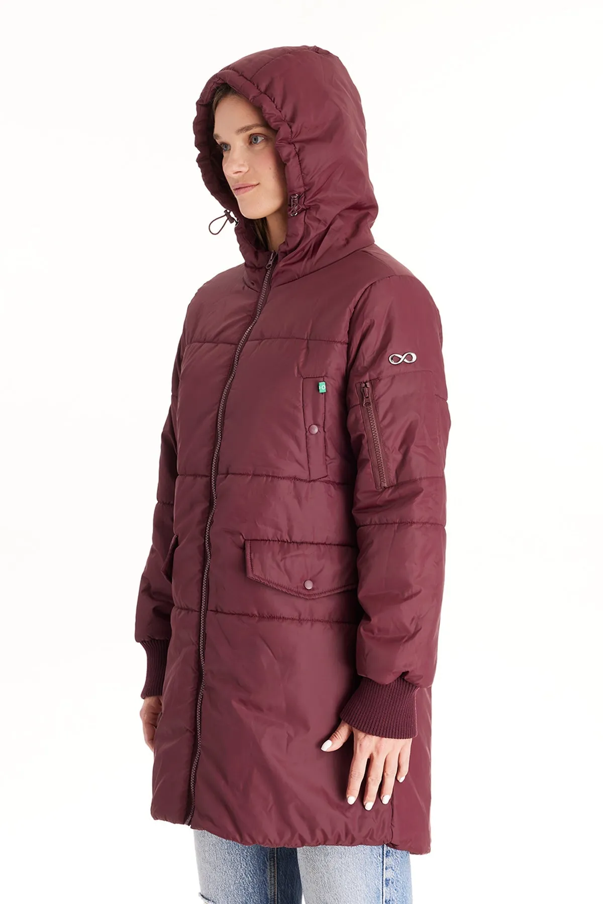 Waterproof Mid-Thigh Bomber Winter Coat