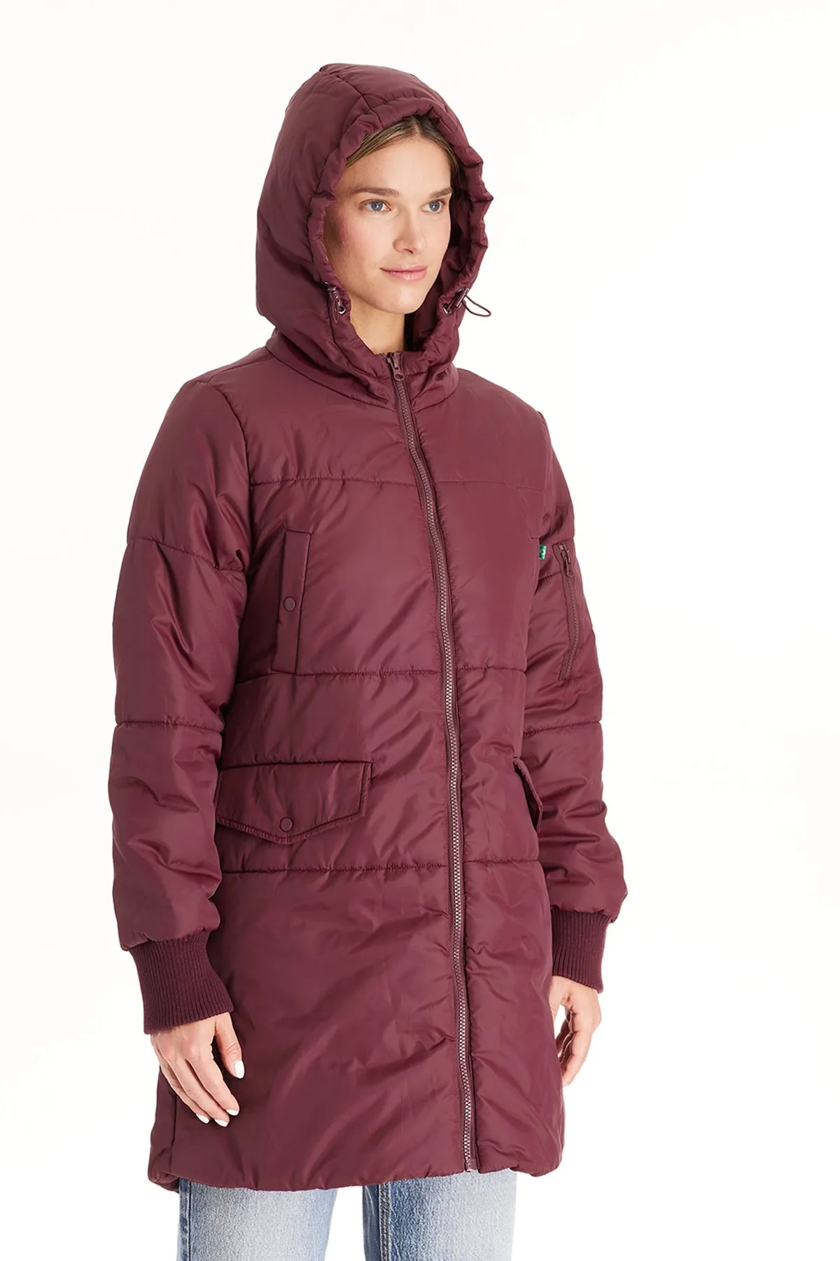 Waterproof Mid-Thigh Bomber Winter Coat