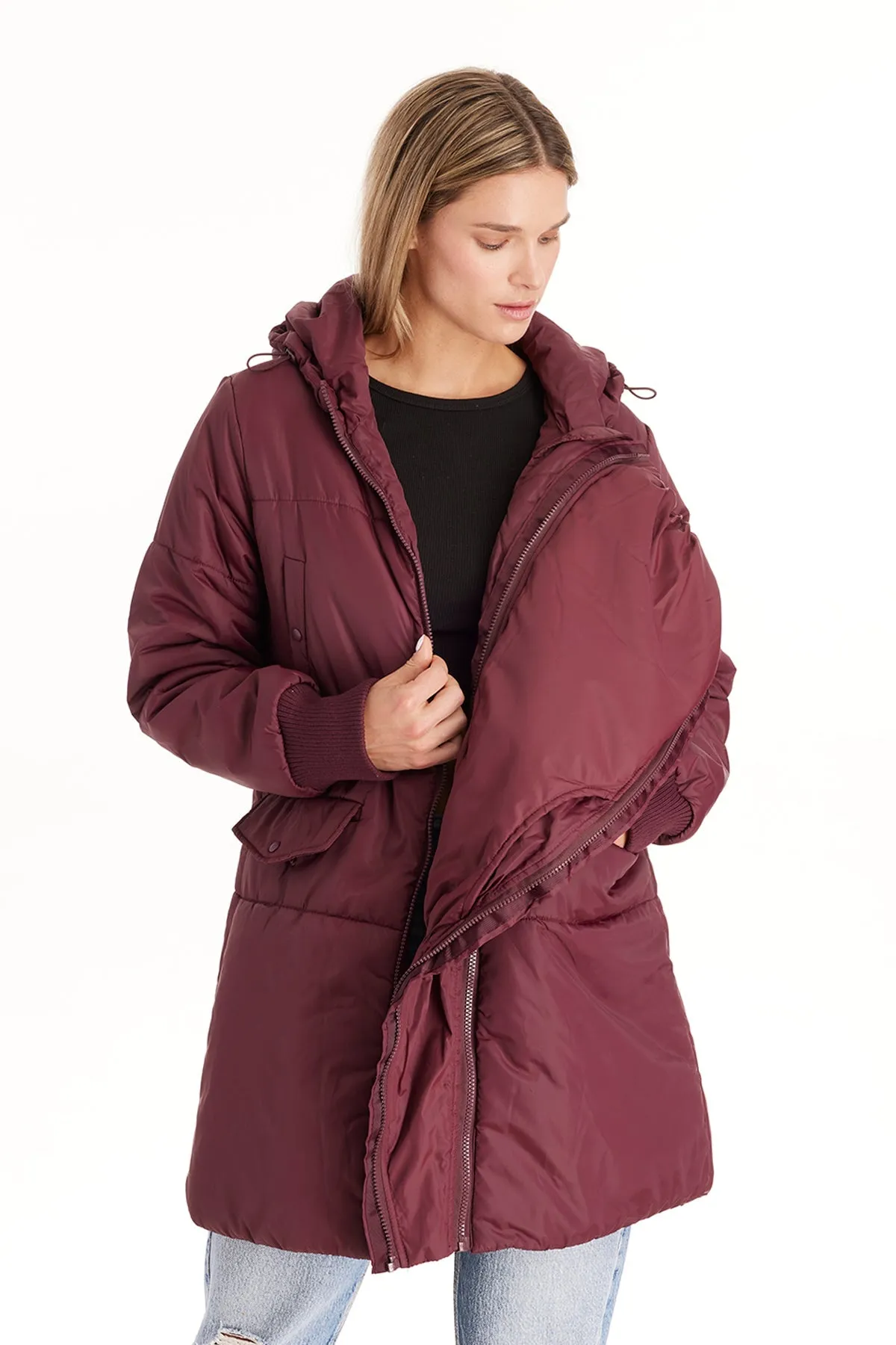 Waterproof Mid-Thigh Bomber Winter Coat