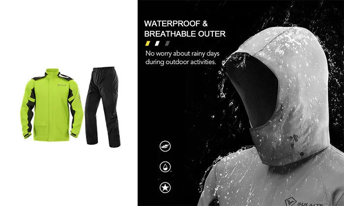 Waterproof Rain Coat Pants Set